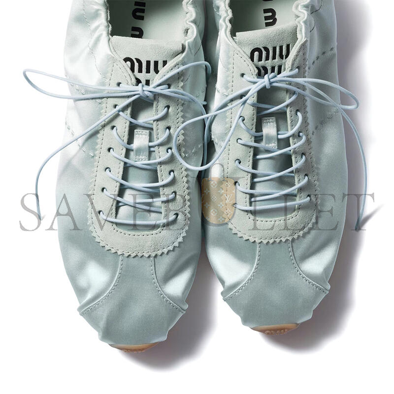 MIU MIU PLUME SATIN SNEAKERS 5E570E MIU MIU PLUME SATIN SNEAKERS 5E570E